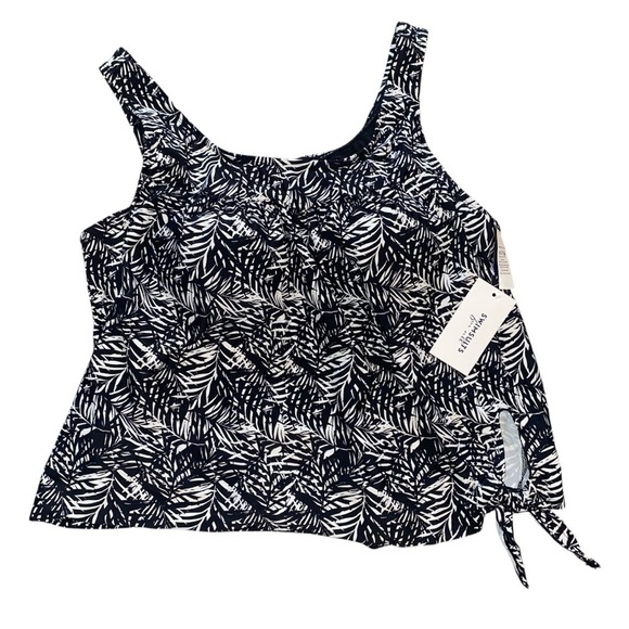 Swimsuits For All Other - Swimsuits for All Side Tie Blouson Tankini Top Size 20